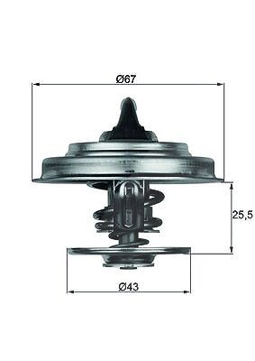 Mahle Thermostat, Kühlmittel [Hersteller-Nr. TX1883D] für Audi, Mercedes-Benz von MAHLE