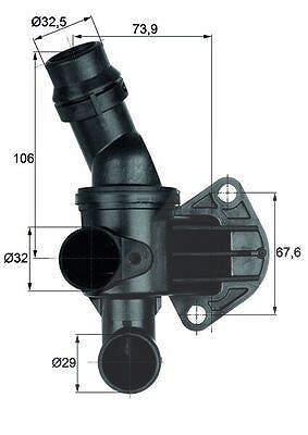 Mahle Thermostat, Kühlmittel [Hersteller-Nr. TI680] für Audi, Ktm, Seat, VW von MAHLE