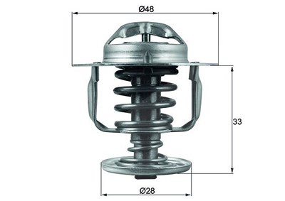 Mahle Thermostat, Kühlmittel [Hersteller-Nr. TX11082D] für Daihatsu, Toyota, VW von MAHLE