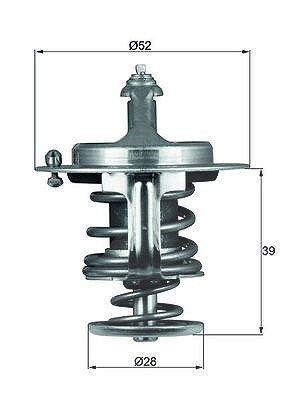 Mahle Thermostat, Kühlmittel [Hersteller-Nr. TX7182D] für Ford, Ford Usa, Mazda, Suzuki von MAHLE