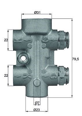 Mahle Thermostat, Ölkühlung [Hersteller-Nr. TO880] für Mercedes-Benz von MAHLE