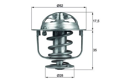Mahle Thermostat mit Dichtung 82 °C [Hersteller-Nr. TX11982D] für Acura, Honda, Rover von MAHLE