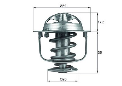 Mahle Thermostat mit Dichtung 82 °C [Hersteller-Nr. TX11982D] für Honda, Rover von MAHLE