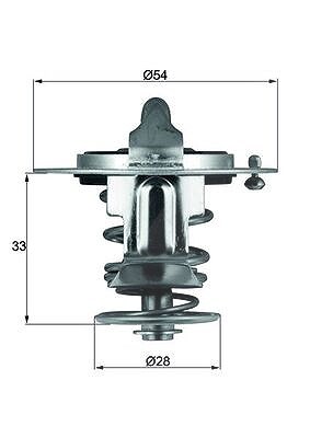 Mahle Thermostat mit Dichtung 85 °C [Hersteller-Nr. TX7285D] für Hyundai, Kia von MAHLE