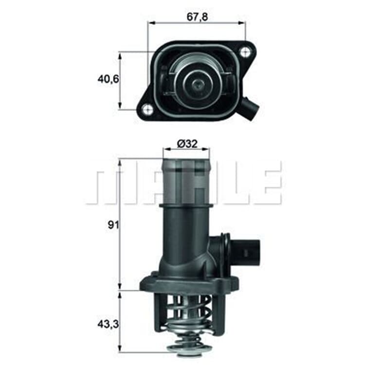 Behr Thermostat mit Dichtung Audi Seat Skoda VW von MAHLE