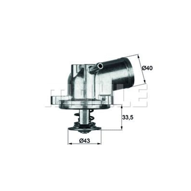 Behr Thermostat mit Dichtung Daewoo Mercedes Ssangyong VW Behr Thermostat mit Dichtung Daewoo Mercedes Ssangyong VW von MAHLE
