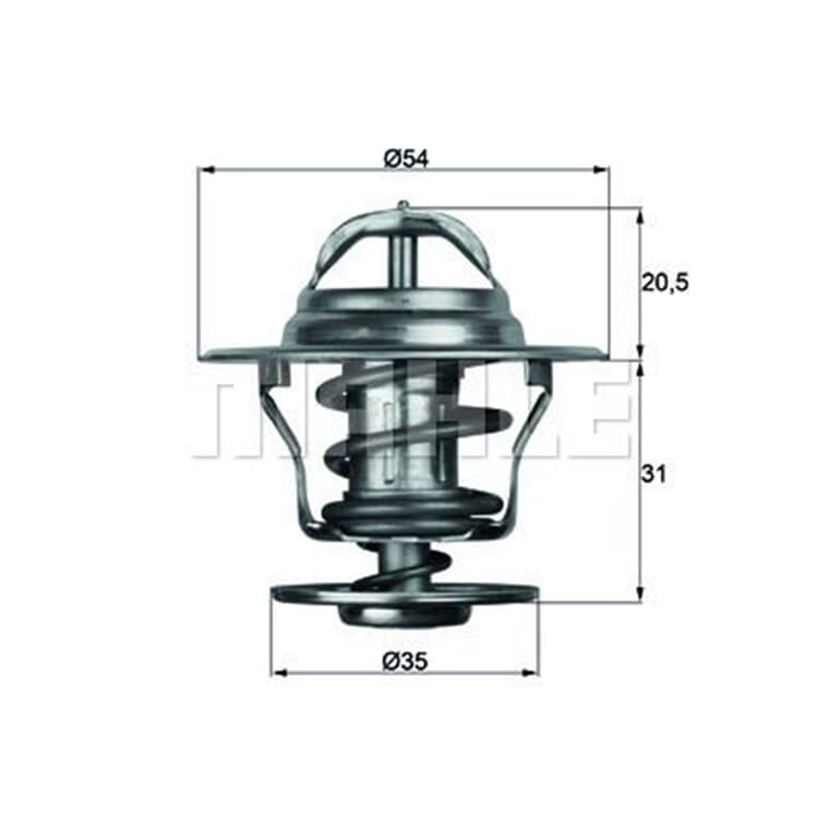 Behr Thermostat mit Dichtung Opel Renault Volvo Behr Thermostat mit Dichtung Opel Renault Volvo von MAHLE