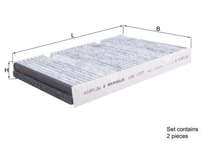 Mahle Filter, Innenraumluft [Hersteller-Nr. LAK1377/S] für Mercedes-Benz von MAHLE