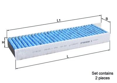 Mahle Filter, Innenraumluft [Hersteller-Nr. LAO428/S] für Citroën, Ds, Opel, Peugeot, Toyota, Vauxhall von MAHLE