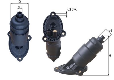 Mahle Hydraulikfilter, Automatikgetriebe [Hersteller-Nr. HX155] für Audi von MAHLE