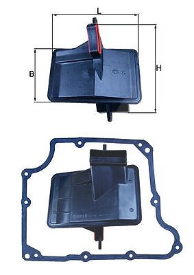 Mahle Hydraulikfilter, Automatikgetriebe [Hersteller-Nr. HX166D] für Opel, Saab von MAHLE