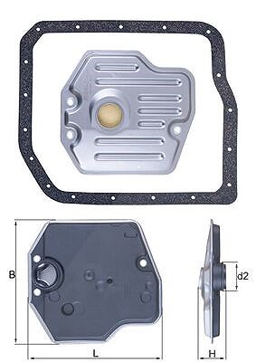 Mahle Hydraulikfilter, Automatikgetriebe [Hersteller-Nr. HX245D] für Lexus, Toyota von MAHLE