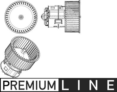 Mahle Innenraumgebläse [Hersteller-Nr. AB182000P] für Audi von MAHLE
