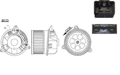 Mahle Innenraumgebläse [Hersteller-Nr. AB195000S] für Ford von MAHLE