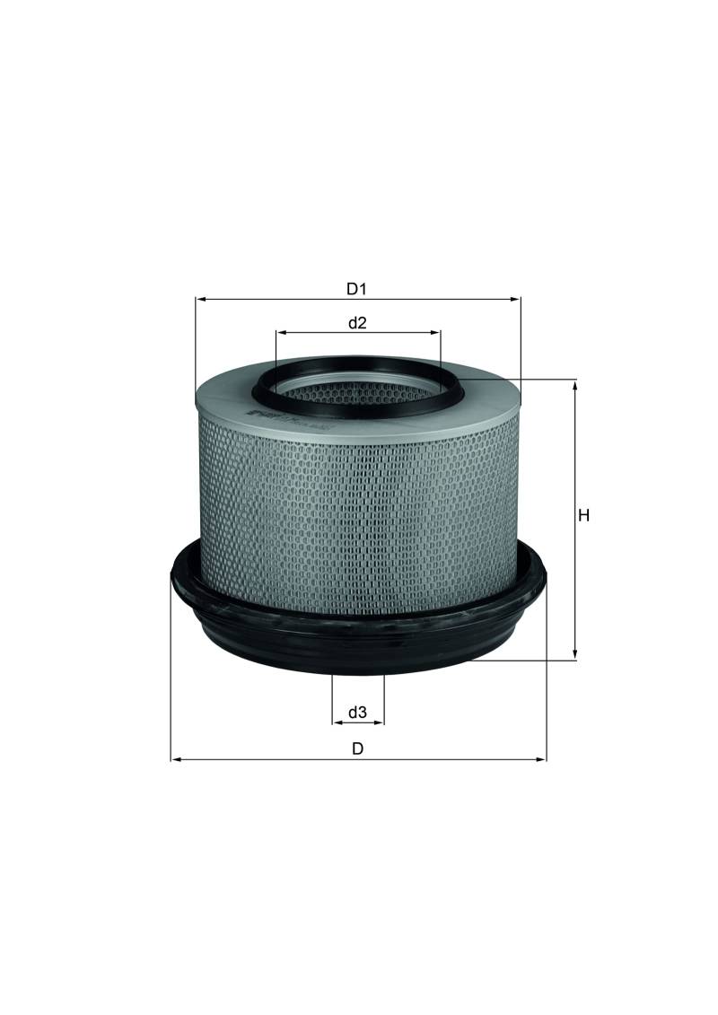 MAHLE LX 268 Luftfilter Filtereinsatz u.a. passend für FORD GMC MERCEDES GENERAL MOTORS VME von MAHLE