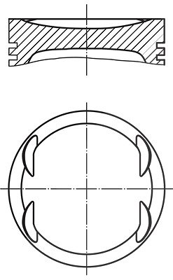 Mahle Kolben [Hersteller-Nr. 0040800] für Mercedes-Benz von MAHLE