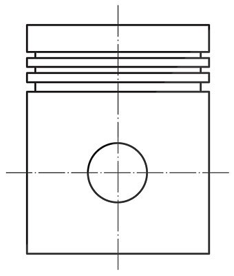 Mahle Kolben [Hersteller-Nr. 0121200] für Opel von MAHLE