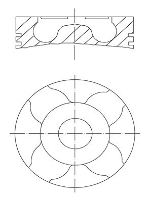 Mahle Kolben [Hersteller-Nr. 0123100] für Opel, Vauxhall von MAHLE