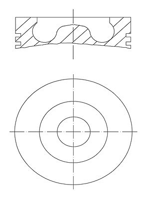 Mahle Kolben [Hersteller-Nr. 0158000] für Ford, Land Rover von MAHLE