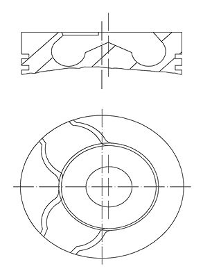 Mahle Kolben [Hersteller-Nr. 0215802] für Nissan, Opel, Renault, Volvo von MAHLE