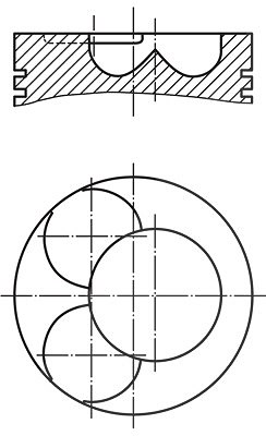 Mahle Kolben [Hersteller-Nr. 0280600] für Audi, Seat, Skoda, VW von MAHLE