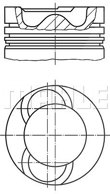 Mahle Kolben [Hersteller-Nr. 0281900] für VW von MAHLE