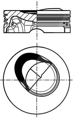 Mahle Kolben [Hersteller-Nr. 028PI00130000] für Audi, Seat, Skoda, VW von MAHLE