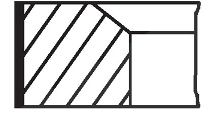 Mahle Kolbenringsatz [Hersteller-Nr. 01020N0] für Alfa Romeo, Fiat, Lancia, Opel, Vauxhall von MAHLE
