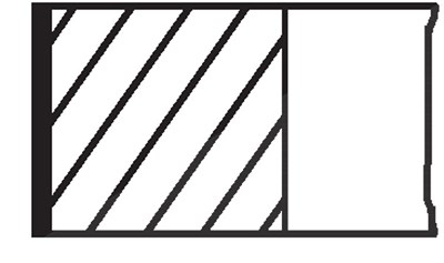 Mahle Kolbenringsatz [Hersteller-Nr. 01233N0] für Opel, Vauxhall von MAHLE