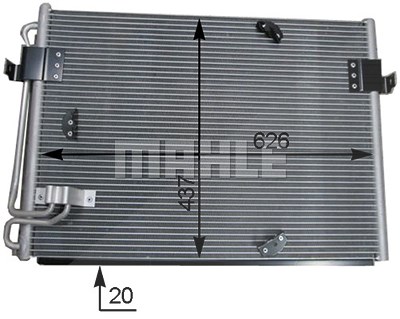 Mahle Kondensator, Klimaanlage [Hersteller-Nr. AC174000S] für BMW von MAHLE