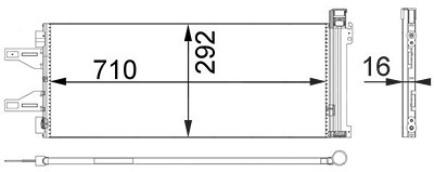 Mahle Kondensator, Klimaanlage [Hersteller-Nr. AC368000P] für Citroën, Fiat, Peugeot von MAHLE