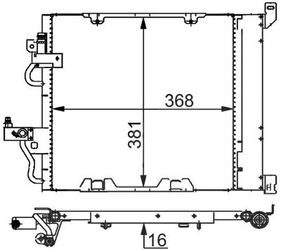 Mahle Kondensator, Klimaanlage [Hersteller-Nr. AC376000S] für Opel, Vauxhall von MAHLE