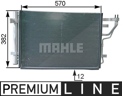 Mahle Kondensator, Klimaanlage [Hersteller-Nr. AC442000P] für Hyundai, Kia von MAHLE