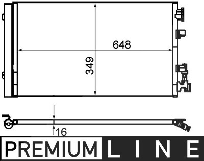 Mahle Kondensator, Klimaanlage [Hersteller-Nr. AC630000P] für Renault von MAHLE