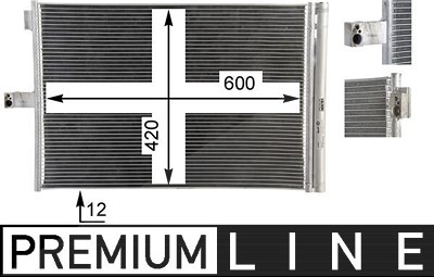 Mahle Kondensator, Klimaanlage [Hersteller-Nr. AC68000P] für Mercedes-Benz von MAHLE