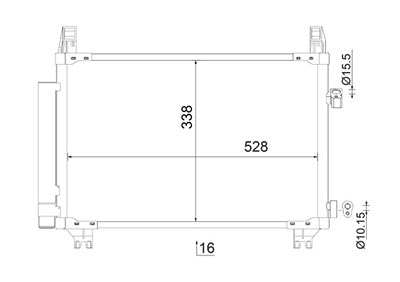 Mahle Kondensator, Klimaanlage [Hersteller-Nr. AC806000S] für Toyota von MAHLE