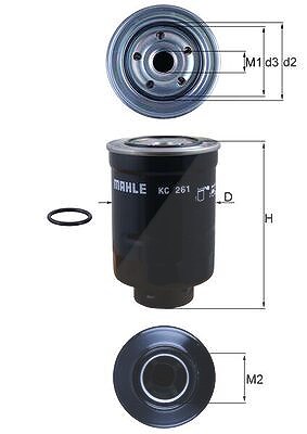 Mahle Kraftstofffilter [Hersteller-Nr. KC261D] für Ford, Mazda von MAHLE
