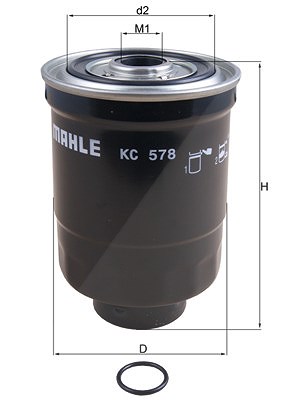 Mahle Kraftstofffilter [Hersteller-Nr. KC578D] für Bedford, Hyundai, Isuzu, Kia, Mitsubishi, Vauxhall von MAHLE