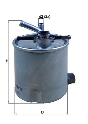 Mahle Kraftstofffilter [Hersteller-Nr. KL440/43] für Nissan von MAHLE