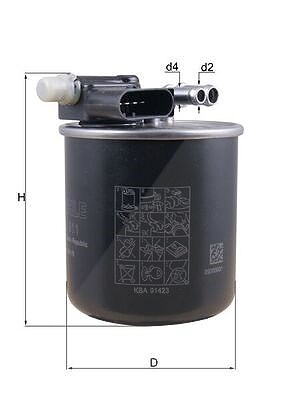 Mahle Kraftstofffilter [Hersteller-Nr. KL911] für Infiniti, Mercedes-Benz von MAHLE