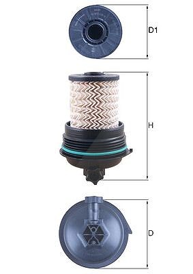 Mahle Kraftstofffilter [Hersteller-Nr. KX480] für Peugeot, Renault von MAHLE