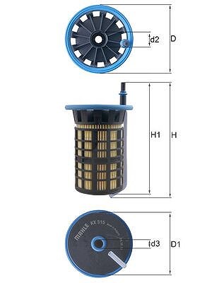 Mahle Kraftstofffilter [Hersteller-Nr. KX515] für Citroën, Peugeot von MAHLE