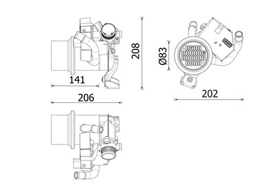 Mahle Kühler, Abgasrückführung [Hersteller-Nr. CE39000P] für Audi, VW von MAHLE