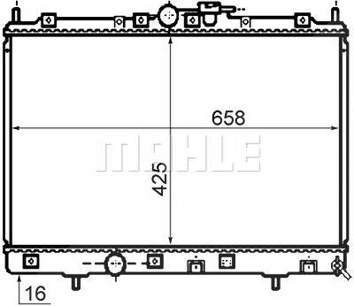 Mahle Kühler, Motorkühlung [Hersteller-Nr. CR1073000S] für Mitsubishi von MAHLE