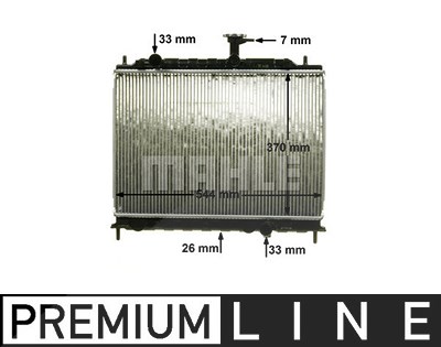 Mahle Kühler, Motorkühlung [Hersteller-Nr. CR1304000P] für Kia von MAHLE