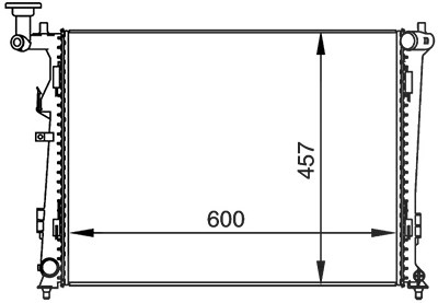 Mahle Kühler, Motorkühlung [Hersteller-Nr. CR1366000P] für Kia von MAHLE