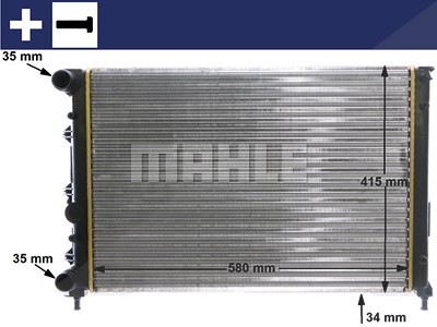 Mahle Kühler, Motorkühlung [Hersteller-Nr. CR1411000S] für Alfa Romeo von MAHLE