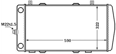 Mahle Kühler, Motorkühlung [Hersteller-Nr. CR1513000S] für Skoda, VW von MAHLE