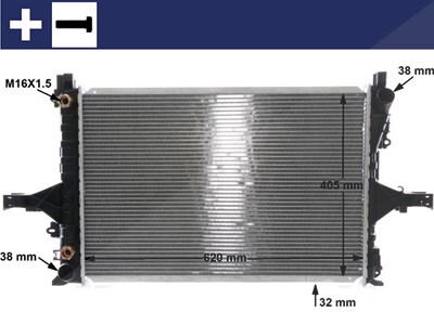 Mahle Kühler, Motorkühlung [Hersteller-Nr. CR1547000S] für Volvo von MAHLE
