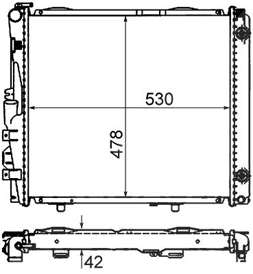 Mahle Kühler, Motorkühlung [Hersteller-Nr. CR290000S] für Mercedes-Benz von MAHLE